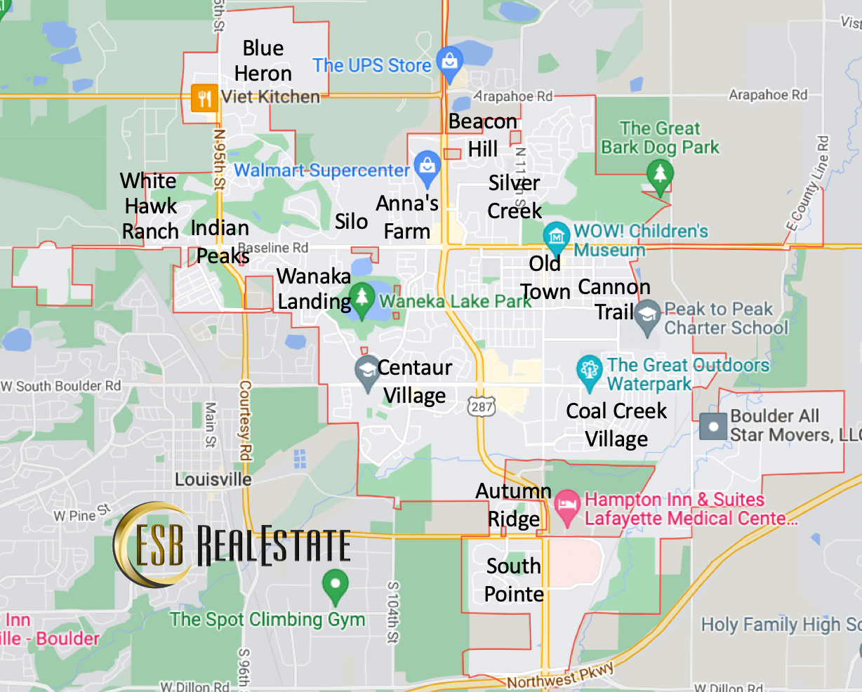 Map of Boulder, Colorado neighborhoods